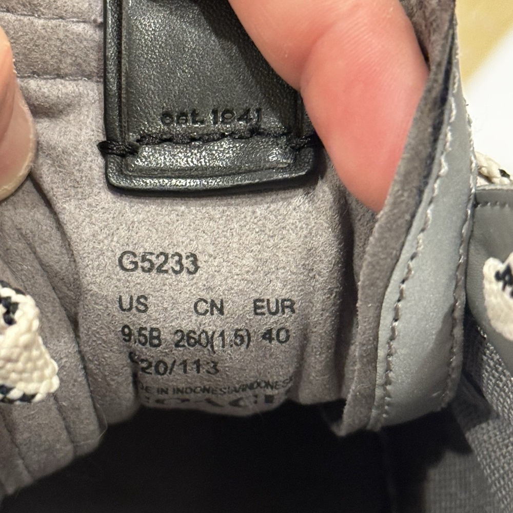 Coach Women's Lowline Canvas Low‎ Top Silver Retro Sneakers Sz 9.5 B Style G5233 - Picture 8 of 10